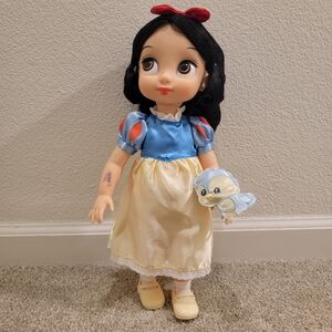 Disney Princess Doll with Blue Dress and Red Bow